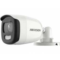 Hikvision DS-2CE10HFT-F28 - 5Мп уличная компактная цилиндрическая HD-TVI камера с LED подсветкой до
